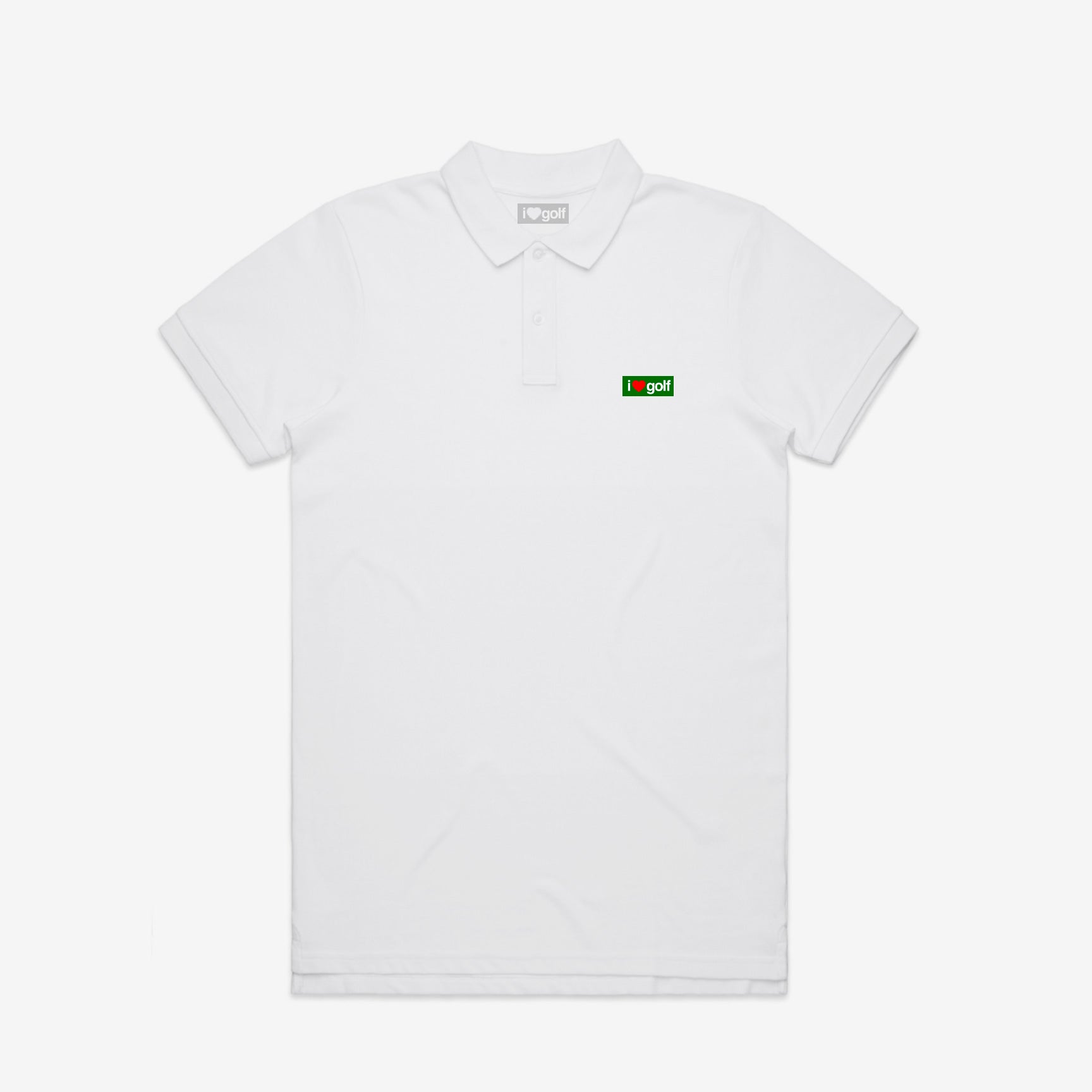 I LOVE GOLF white POLO